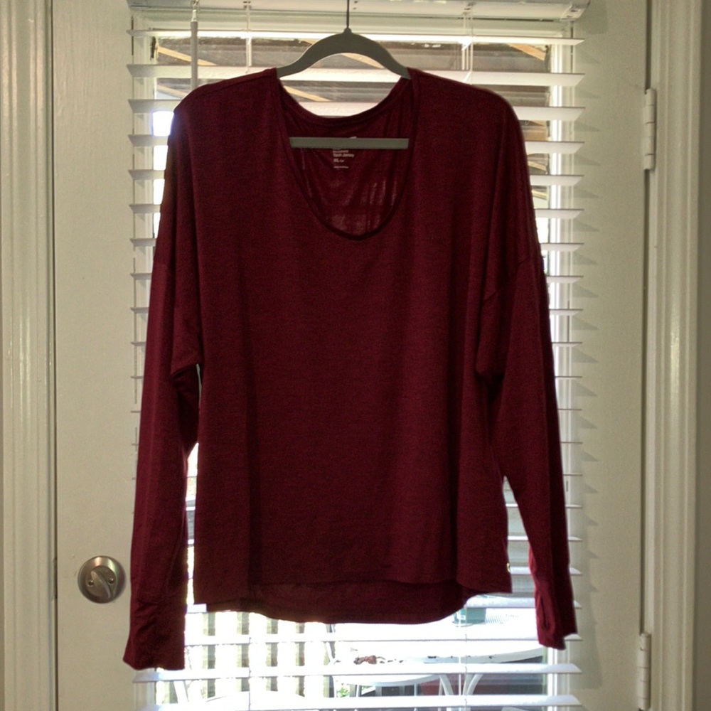 $7 Sale! Brushed Tech Jersey Long Sleeve